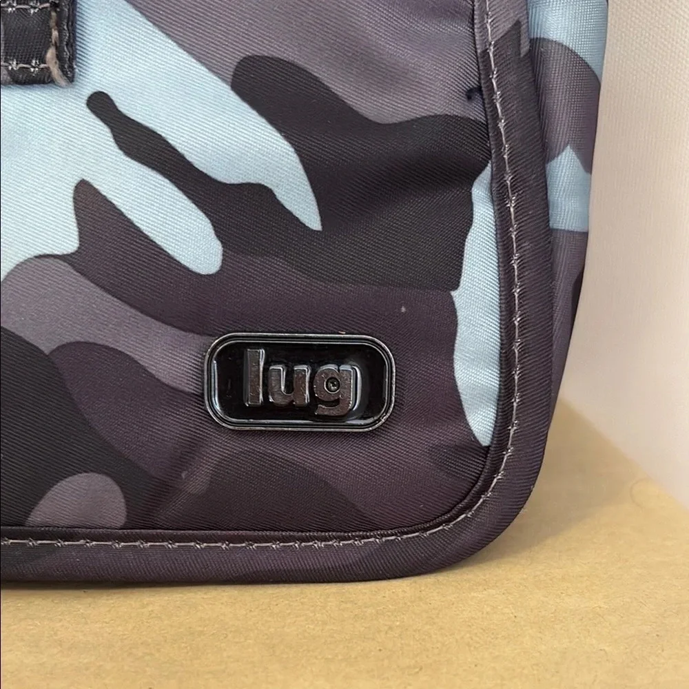 Lug Gray and Black Crossbody Bag Durable Compact Design - Picture 2 of 10